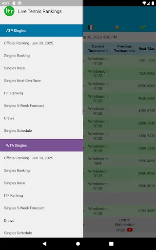 Live Tennis Rankings / LTR screenshot 5