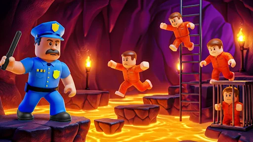 Prison Run: 3D Obby Parkour screenshot 2