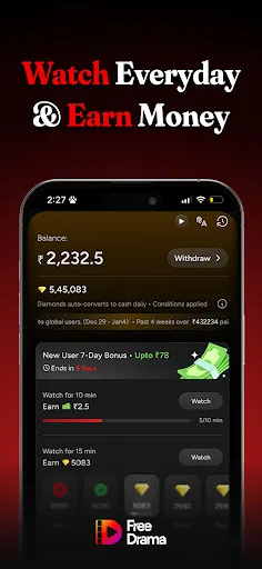 FreeDrama: Watch Free & Earn screenshot 4