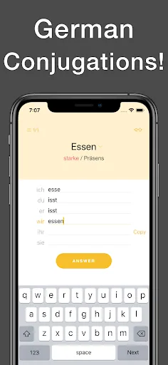 Conjuu - German Conjugation screenshot 1