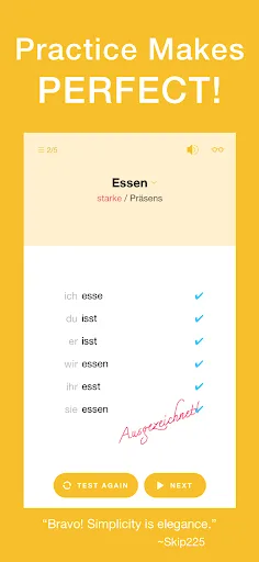 Conjuu - German Conjugation screenshot 2