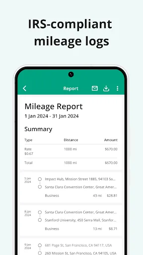 Mileage Tracker by Driversnote screenshot 3