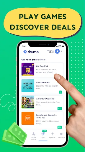 Drumo: Get Paid With Real Cash screenshot 3