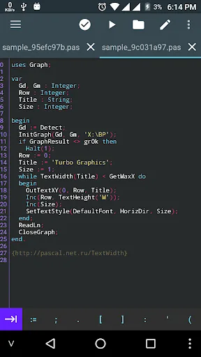 Pascal N-IDE - Editor Compiler screenshot 2