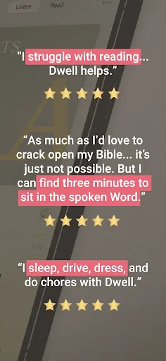 Dwell: Audio Bible screenshot 3