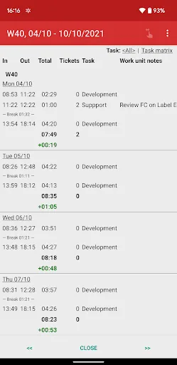 Time Recording Pro screenshot 2