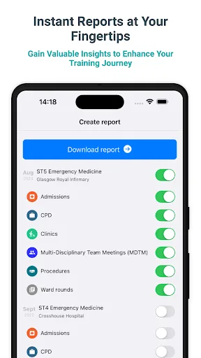Medical and surgical logbook screenshot 4