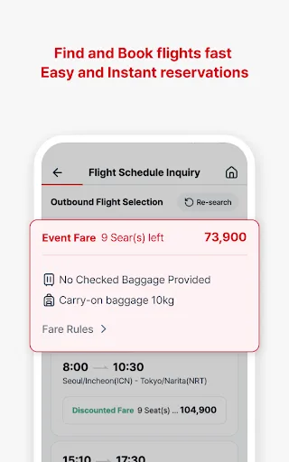 Eastarjet screenshot 5