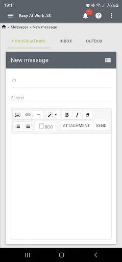 easy@work screenshot 2