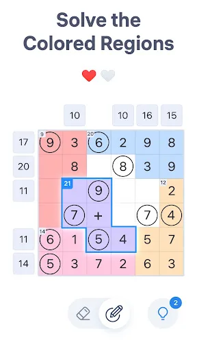 Number Sums - Numbers Game screenshot 2