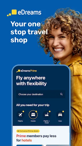 eDreams: Flights, Hotels, Cars screenshot 1