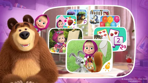 Masha y el Oso Juego Educativo screenshot 1