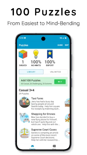Logic Grid Puzzles: Brain Game screenshot 2