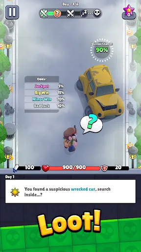 Bagbound Hero - Backpack RPG screenshot 1