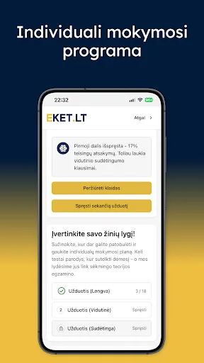 EKET Bilietai 2026 KET Testai screenshot 4