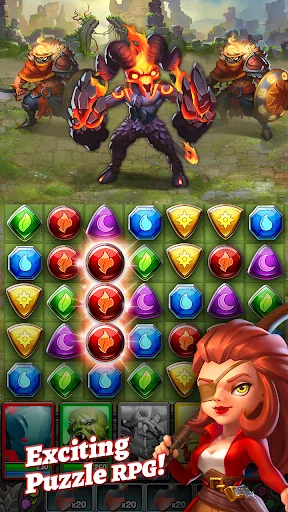 Legends & Dragons: Puzzle RPG screenshot 1