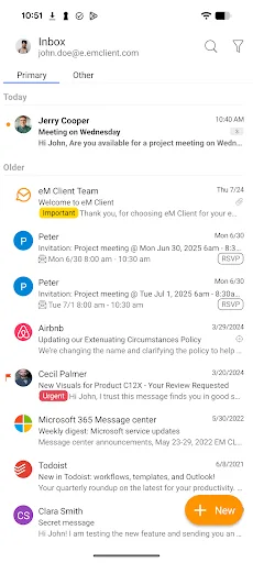 eM Client - Secure Email App screenshot 1