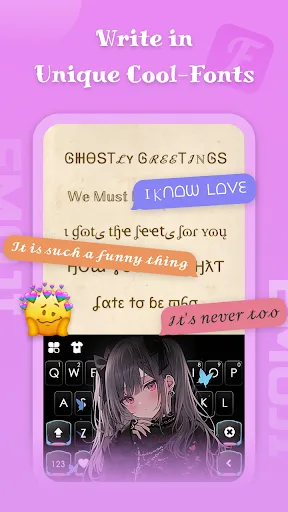 Emoji keyboard - Themes, Fonts screenshot 5
