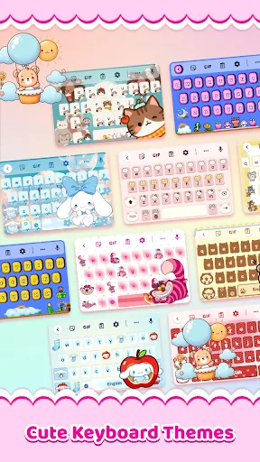 Cute Keyboard: Sounds & Emojis screenshot 1