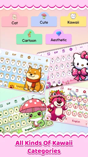 Cute Keyboard: Sounds & Emojis screenshot 4