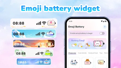 Emoji Battery: Status Bar screenshot 1