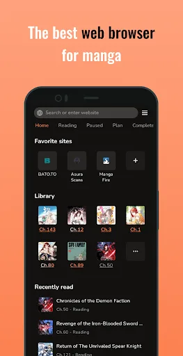MangaPin - Web Browser screenshot 1