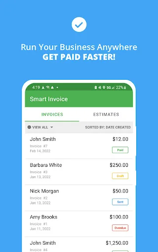 Smart Invoice: Email Invoices screenshot 1