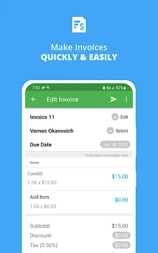 Smart Invoice: Email Invoices screenshot 2