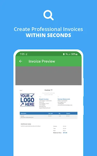 Smart Invoice: Email Invoices screenshot 3