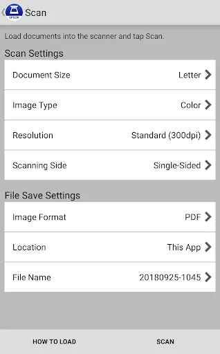 Epson DocumentScan screenshot 2