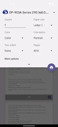 Epson Print Enabler screenshot 4