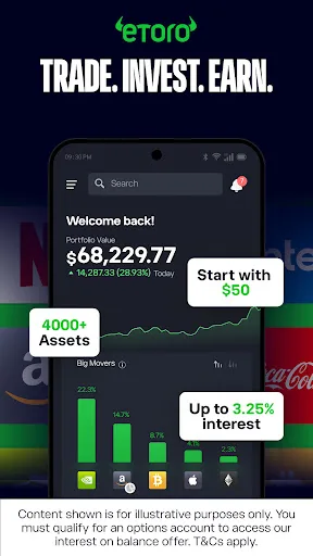 eToro: Trade. Invest. Connect. screenshot 1