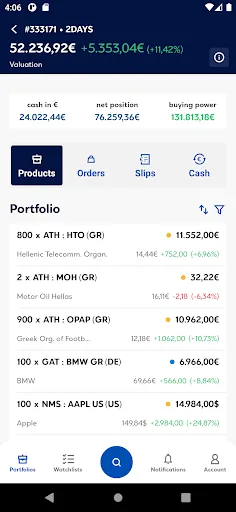 Eurobank Trader App screenshot 3
