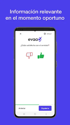 EVAA Survey screenshot 2