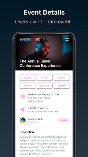 Event App screenshot 1