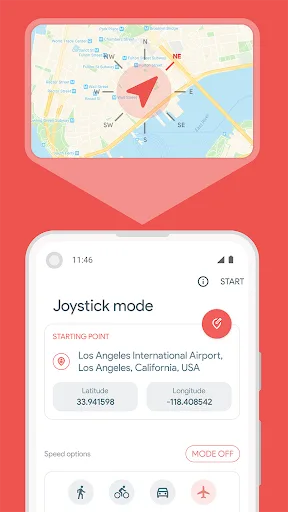 Fake GPS Joystick and Route screenshot 2