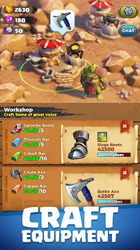 Orecraft: Orc Mining Camp screenshot 2