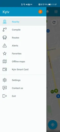 EasyWay public transport screenshot 2
