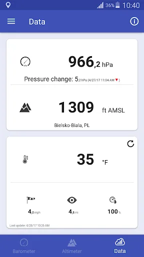 Barometer & Altimeter screenshot 4