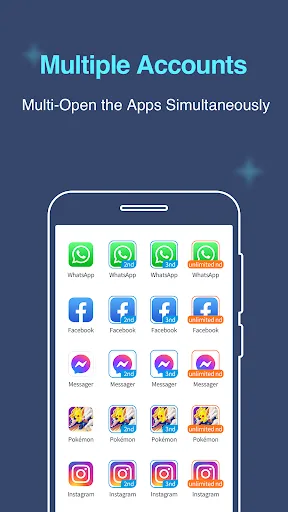 Multiple Accounts: Dual Space screenshot 1