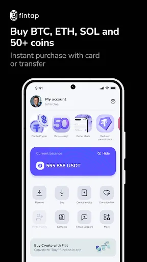 Fintap: Buy Crypto. BTC, ETH screenshot 1