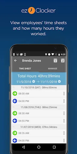ezClocker: Employee Time Track screenshot 3