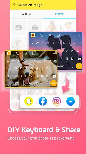 Facemoji Emoji Keyboard Lite:D screenshot 1