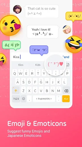 Facemoji Emoji Keyboard Lite:D screenshot 4