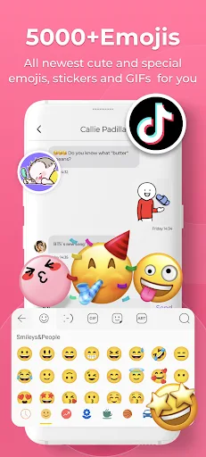 Emoji Keyboard Lite-Emoji screenshot 1