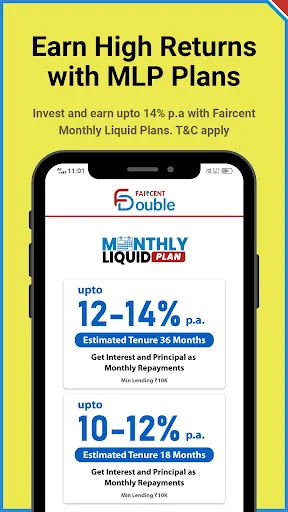 Faircent Double: Lend & Earn screenshot 2