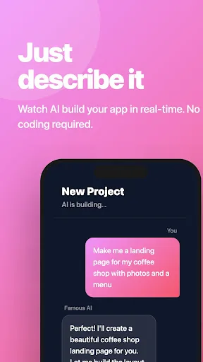 Famous AI - Idea to app screenshot 2
