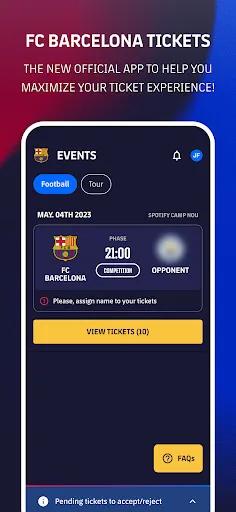 FC Barcelona Tickets screenshot 1