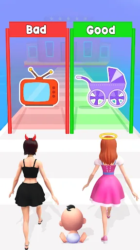 Good or Bad Mom Run: Mom Games screenshot 3