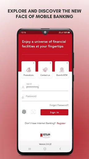 SEYLAN Mobile Banking App screenshot 1